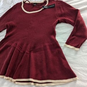 NWT GlamourX Lane Bryant Peplum Sweater